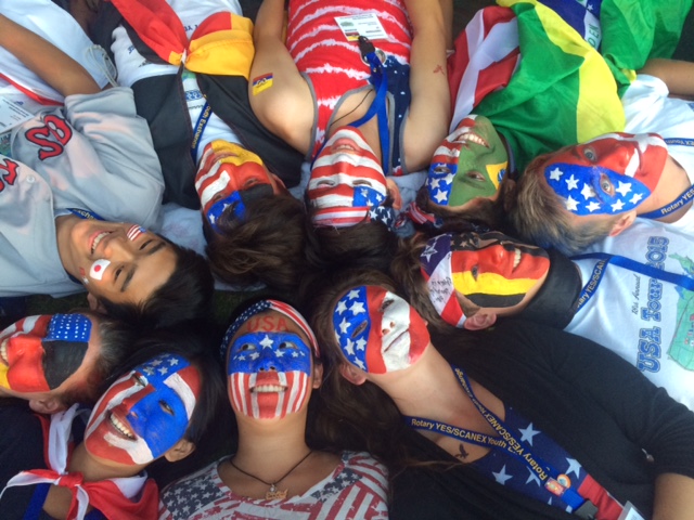 Students Enjoying the 4th of July in Boston